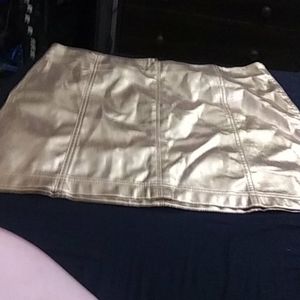 Gold shimmer skirt